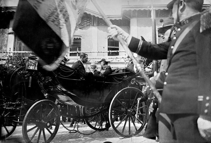 Montélimar.- Visite officielle d'Émile Loubet Président de la République (1899-1906) le 6 avril 1899.