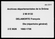 Répertoire général (9 mai 1682-25 décembre 1736).