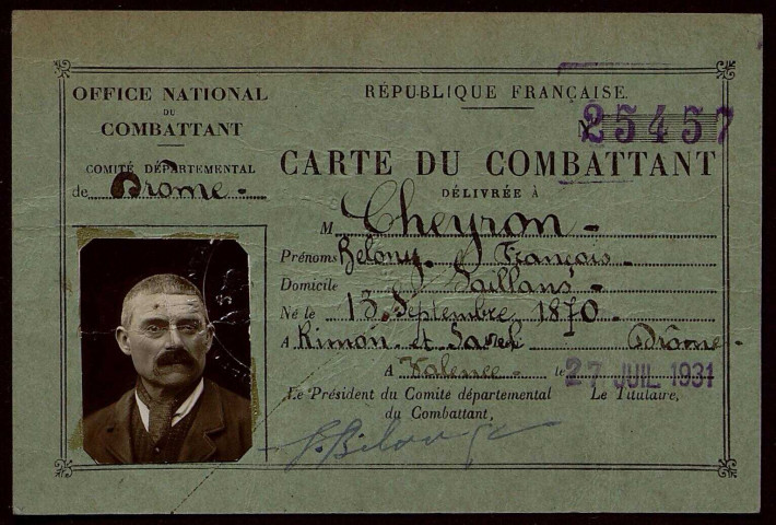 Cheyron, Belony François