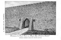 Reproduction d'une gravure de la porte de Lentiol.