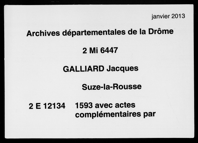 2 janvier-3 septembre 1593