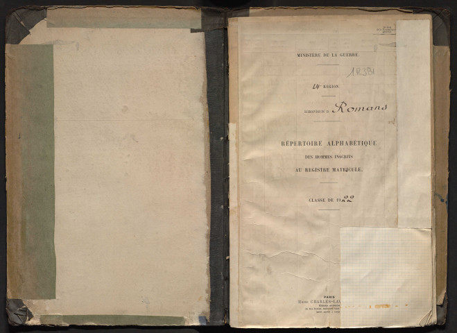 Table alphabétique.