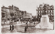 Valence.- L'esplanade du Champ de Mars et la statue Championnet.