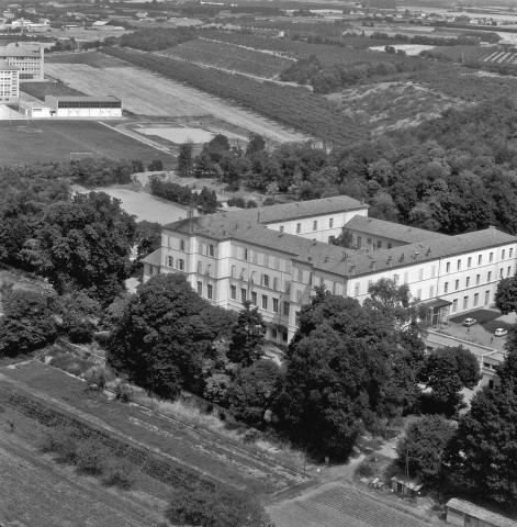 Vue aérienne du Lycée agricole du Valentin.