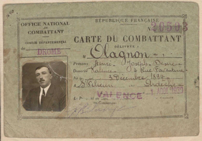 Olagnon, Henri Joseph Désiré