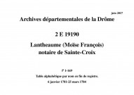 6 janvier 1781-25 mars 1784