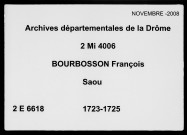 5 décembre 1723-13 août 1725