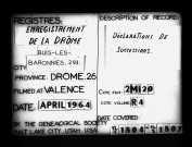  1er pluviôse an XII - 14 juin 1807