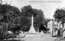 Étoile-sur-Rhône.- Le monument de la Fédération, boulevard des Remparts.