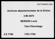 18 novembre 1761-7 août 1764