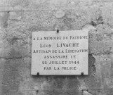 54. Brigade de Die. Nature de la commémoration : stèle. Lieu : Die, route de Romeyer. Nombre de victime, fusillées : 1. Circonstances : fusillée par la milice le 22 juillet 1944.