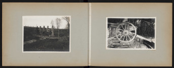 Soldats sur une passerelle. Canon.