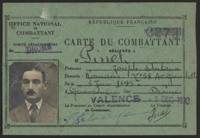 Pinet, Joseph Antoine