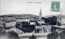 Vue du village et de la Drôme.