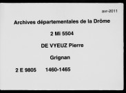 21 octobre 1460-7 mars 1465