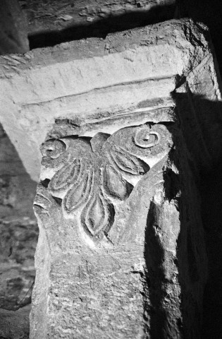 Sainte-Jalle.- Chapiteau du choeur de l'église Notre-Dame de Beauvert.