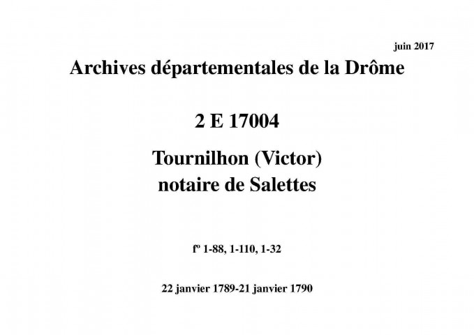 22 janvier 1789-21 janvier 1790