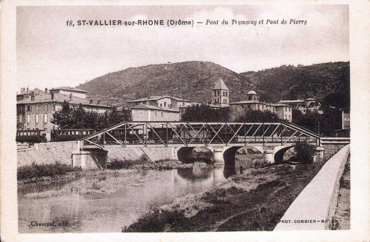 Ponts ferroviaire et routier sur la Galaure.