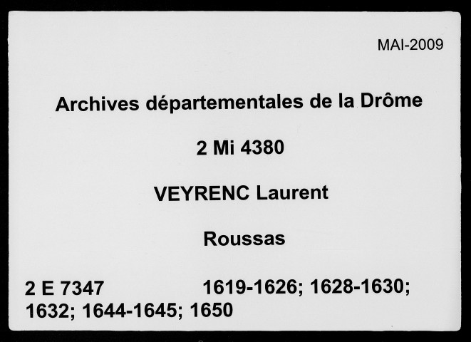 27 décembre 1619-28 décembre 1622