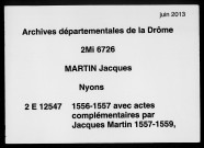 26 décembre 1556-19 décembre 1557