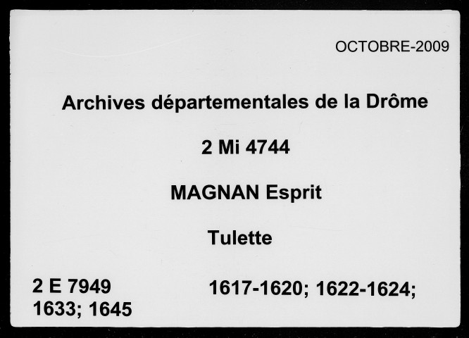 6 mars 1617-28 février 1645