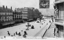 Le boulevard Bancel et la place de la République.