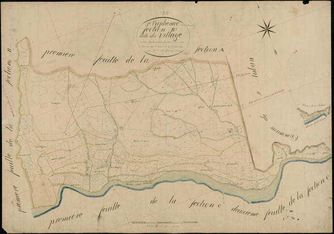 Section B3, Village (le). Village (parcelles n° 494-666) (agrandissement sur B2).