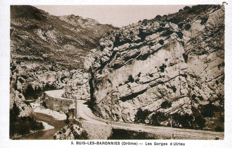 Les gorges d'Ubrieux.