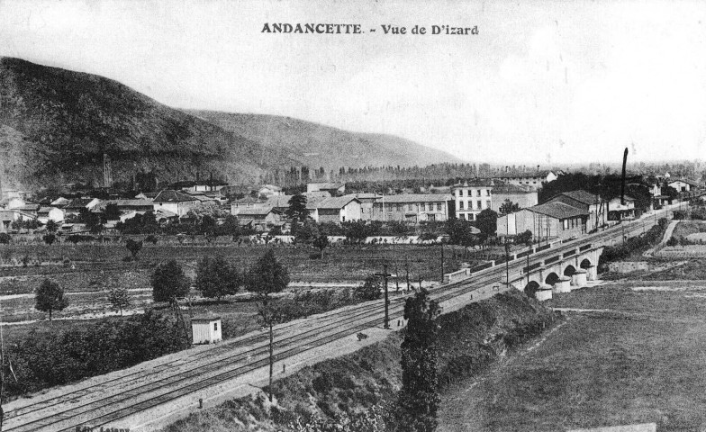 Pont ferroviaire sur le ruisseau le Bancel.