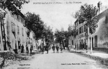 Portes-lès-Valence.- L'actuelle rue Jean Jaurès.