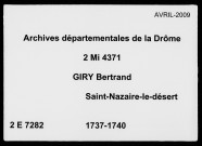 28 avril 1737-26 avril 1740