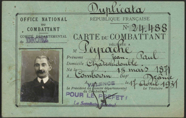 Peyrache, Jean Paul Marie