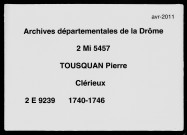 16 mars 1740-11 septembre 1746