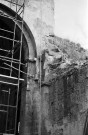 Allan. - Travaux de consolidation de la façade ouest de la chapelle Barbara.