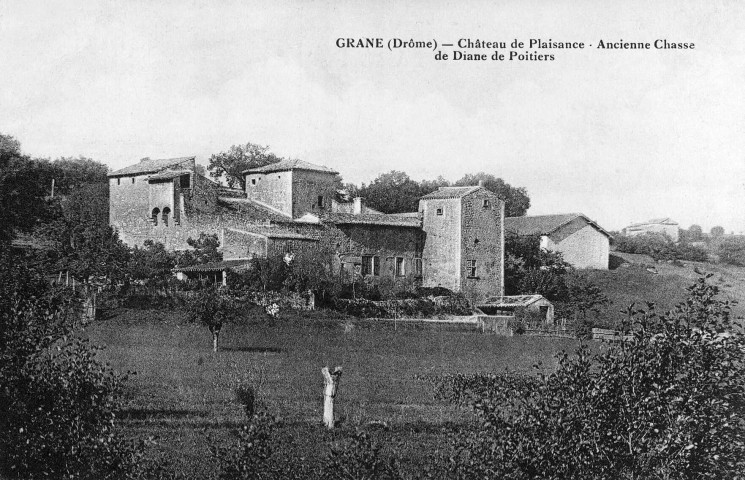 Grâne.- L'ancienne maison forte de Plaisance.