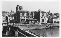 La collégiale Saint-Barnard et la reconstruction du pont après la guerre (1939-1945).
