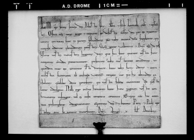 Bref du pape Lucius III.