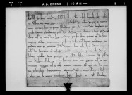 Bref du pape Lucius III.