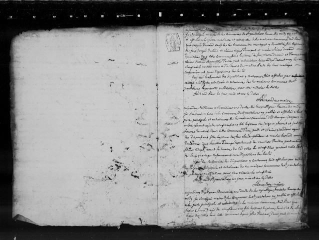 Publications de mariages (an X-1889).