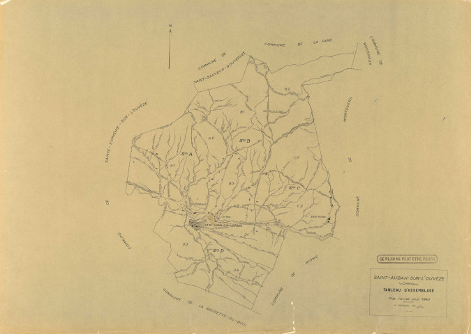 Tableau d'assemblage. 1943.