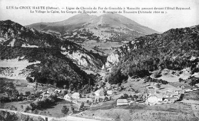 Vue panoramique du hameau la Caire.