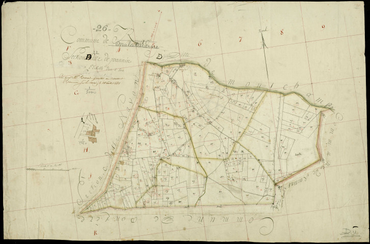 Section D, Joannin. Joannin (hameau de) (agrandissement).