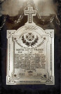 Plaque commémorative de la guerre 1914-1918.