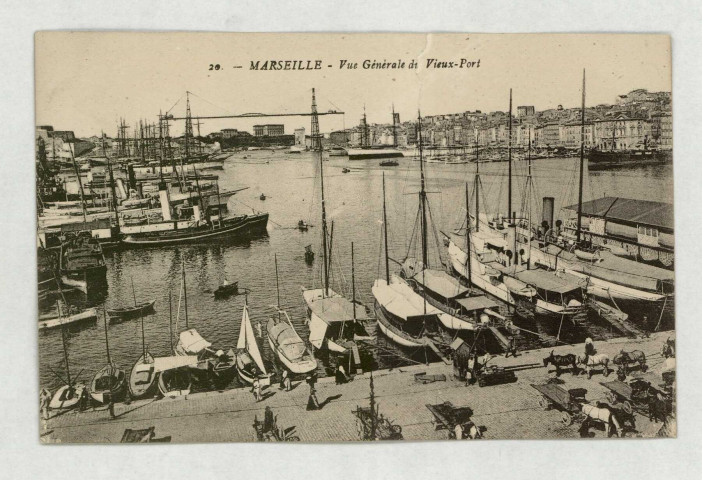 CPAS du vieux port de Marseille, lui annonçant son départ pour le tour du Monde.