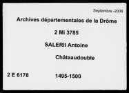 3 décembre 1495-23 octobre 1500