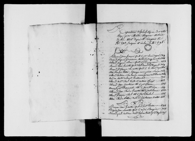 1er juillet-31 décembre 1808