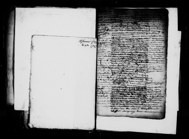 Déclarations de naissances, mariages, décès (1788-1792).