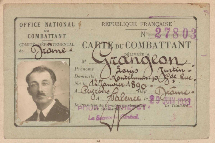 Grangeon, Louis Justin