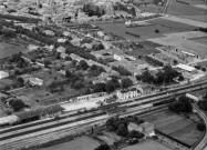 Vue aérienne de la gare.