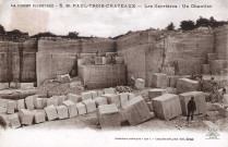 Les carrières (1878-1914) de pierre de taille.